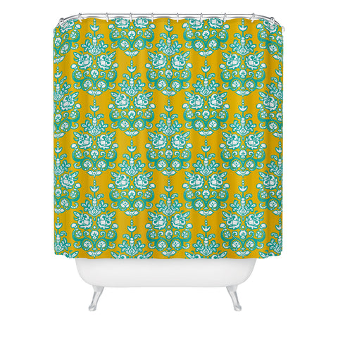 Sharon Turner Yasmita damask ikat Shower Curtain