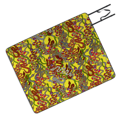 Sharon Turner Year Of The Snake Picnic Blanket