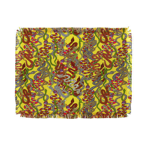 Sharon Turner Year Of The Snake Throw Blanket