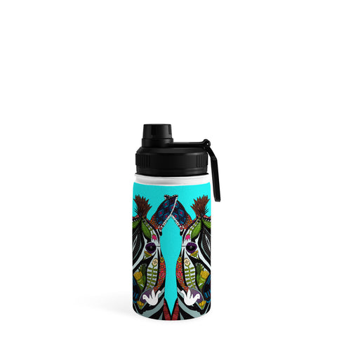 Sharon Turner zebra love Water Bottle