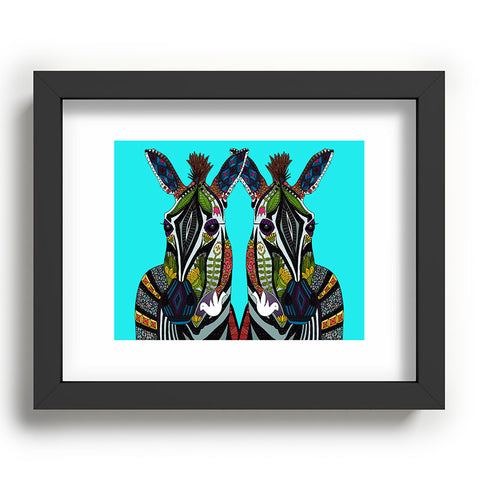 Sharon Turner zebra love Recessed Framing Rectangle