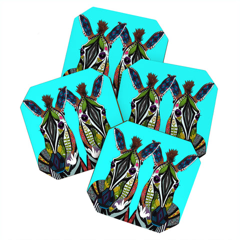 Sharon Turner zebra love Coaster Set