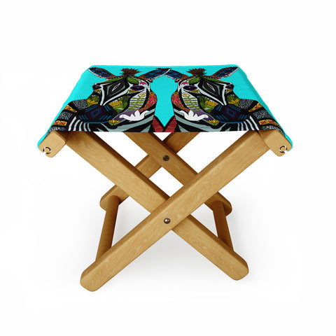 Sharon Turner zebra love Folding Stool