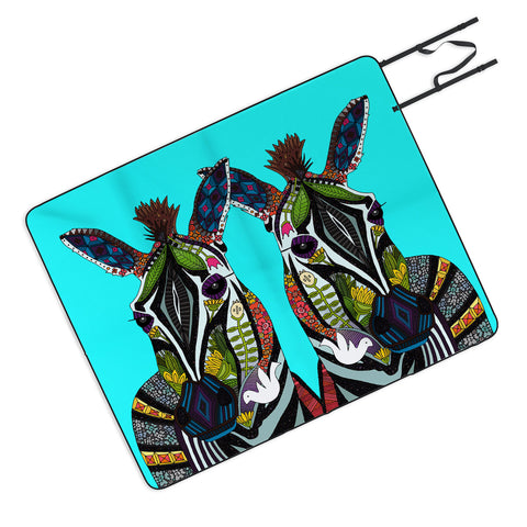 Sharon Turner zebra love Picnic Blanket