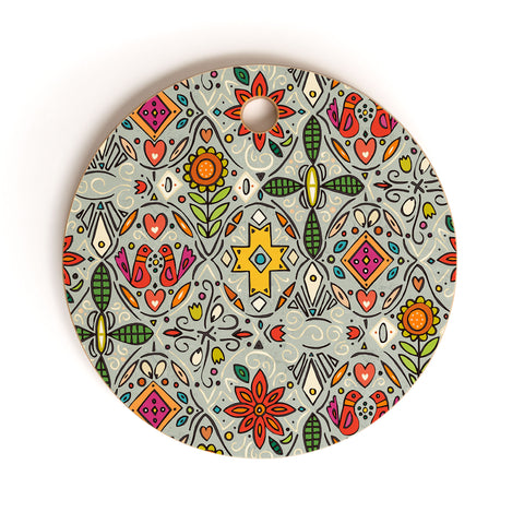 Sharon Turner zoryana haze Cutting Board Round