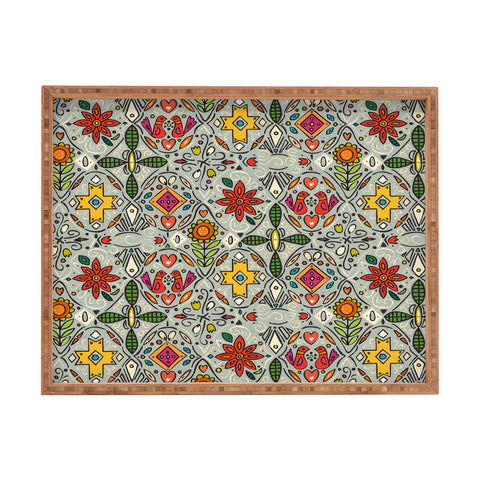 Sharon Turner zoryana haze Rectangular Tray