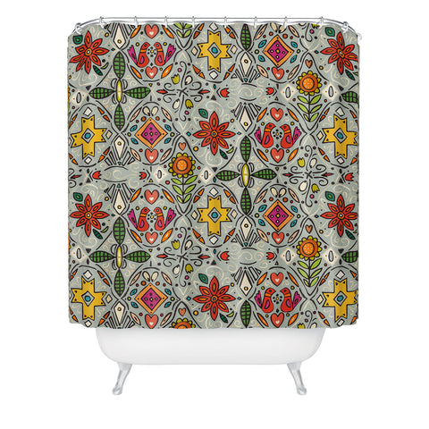 Sharon Turner zoryana haze Shower Curtain