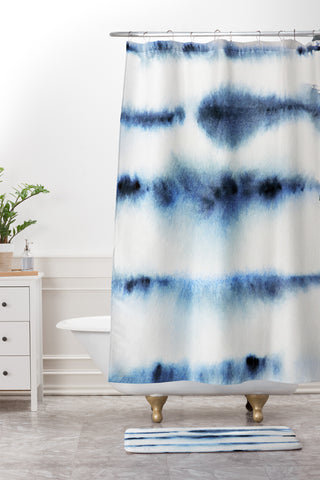 Shaylen Broughton stripe Shower Curtain And Mat