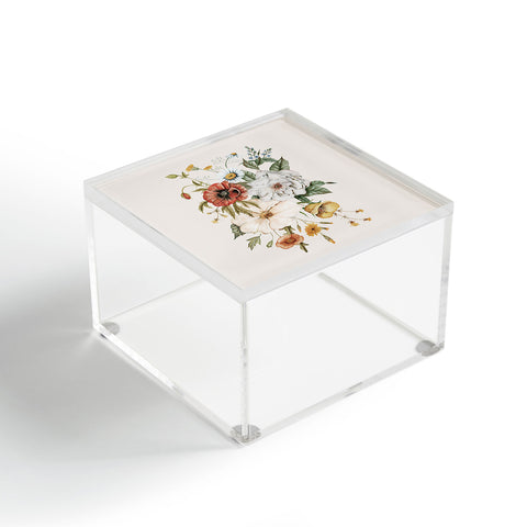 Shealeen Louise Wildflower Bouq Creme Acrylic Box