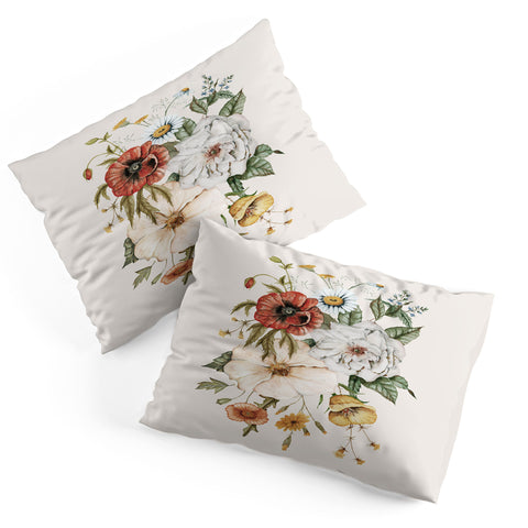 Shealeen Louise Wildflower Bouq Creme Pillow Shams