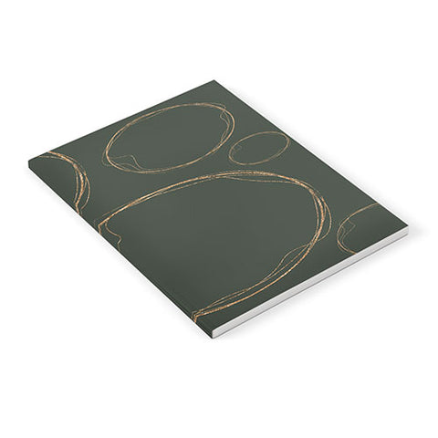 Sheila Wenzel-Ganny Army Green Gold Circles Notebook