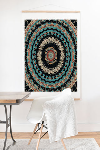 Sheila Wenzel-Ganny Aztec Boho Mandala Art Print And Hanger