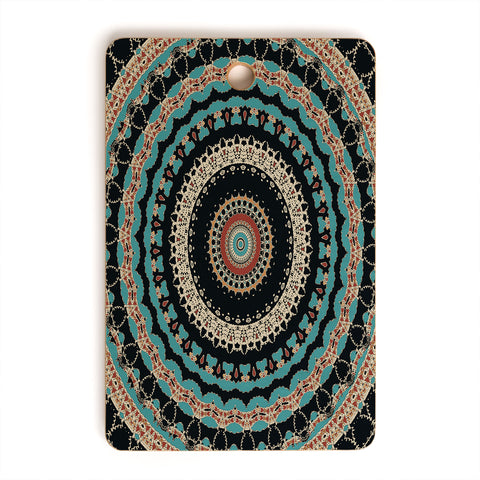 Sheila Wenzel-Ganny Aztec Boho Mandala Cutting Board Rectangle