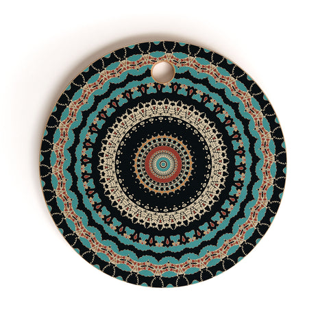 Sheila Wenzel-Ganny Aztec Boho Mandala Cutting Board Round