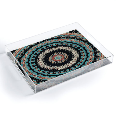 Sheila Wenzel-Ganny Aztec Boho Mandala Acrylic Tray