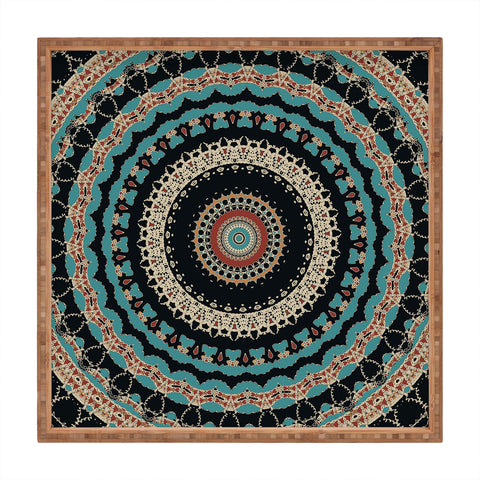 Sheila Wenzel-Ganny Aztec Boho Mandala Square Tray