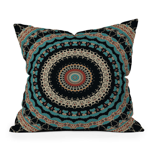 Sheila Wenzel-Ganny Aztec Boho Mandala Throw Pillow