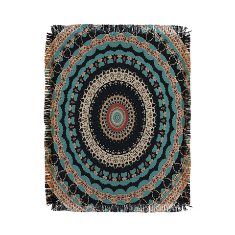 Sheila Wenzel-Ganny Aztec Boho Mandala Throw Blanket