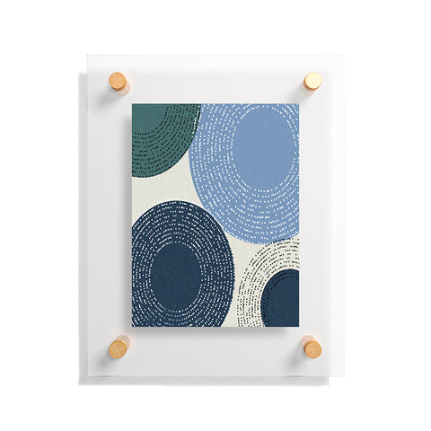 Sheila Wenzel-Ganny Big Blues Minimalist design Floating Acrylic Print
