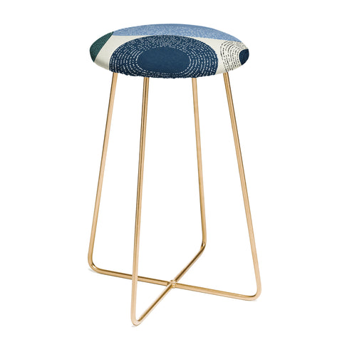 Sheila Wenzel-Ganny Big Blues Minimalist design Counter Stool