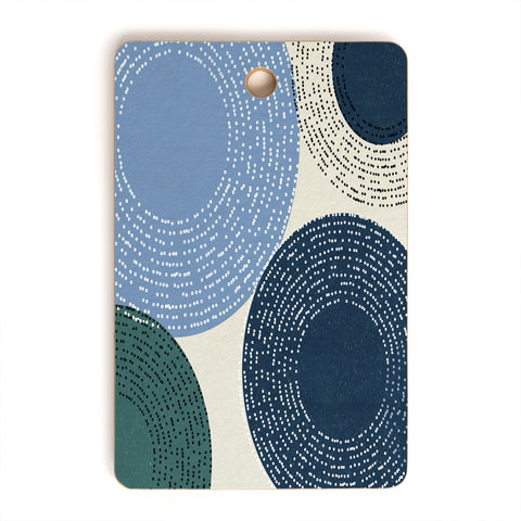 Sheila Wenzel-Ganny Big Blues Minimalist design Cutting Board Rectangle