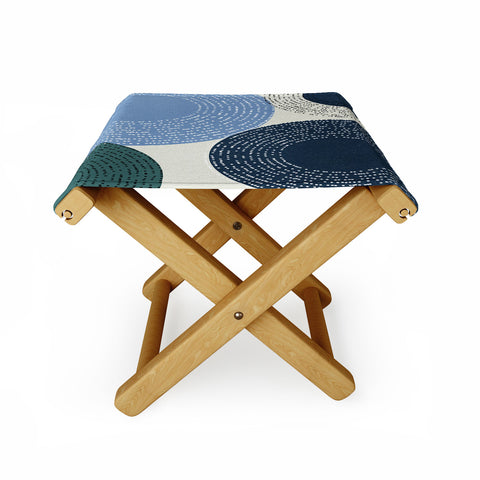 Sheila Wenzel-Ganny Big Blues Minimalist design Folding Stool