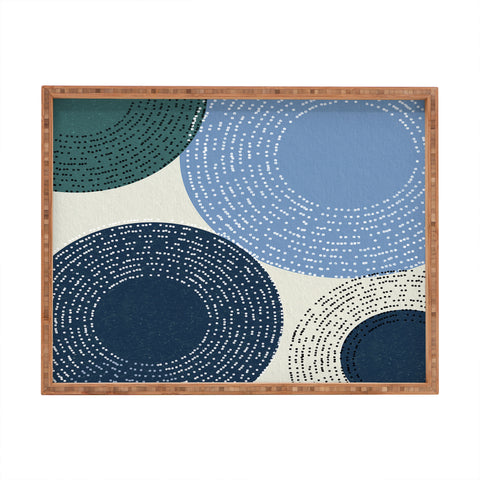 Sheila Wenzel-Ganny Big Blues Minimalist design Rectangular Tray