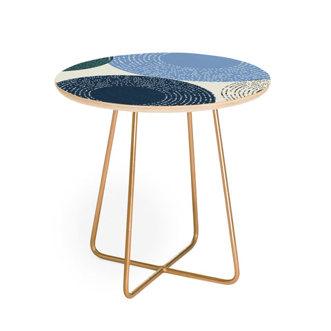 Sheila Wenzel-Ganny Big Blues Minimalist design Round Side Table