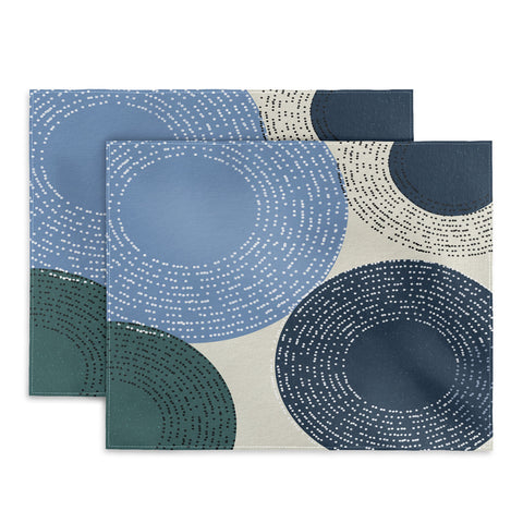 Sheila Wenzel-Ganny Big Blues Minimalist design Placemat