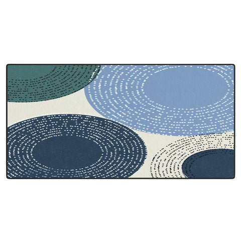 Sheila Wenzel-Ganny Big Blues Minimalist design Desk Mat