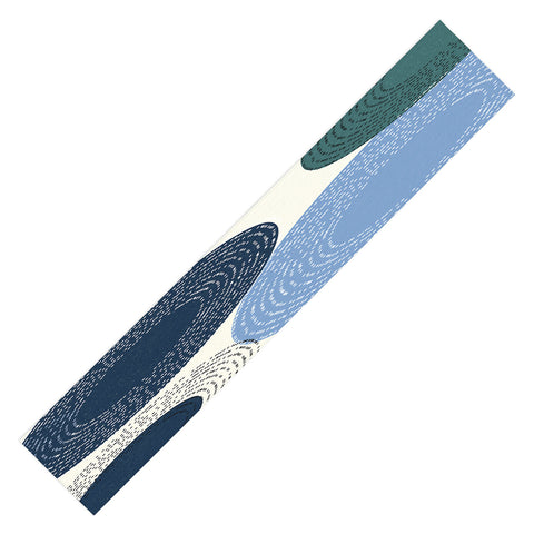 Sheila Wenzel-Ganny Big Blues Minimalist design Table Runner