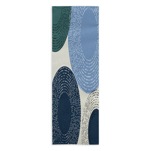 Sheila Wenzel-Ganny Big Blues Minimalist design Yoga Towel