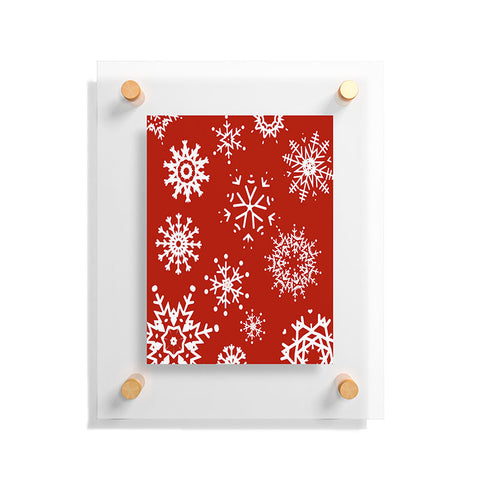 Sheila Wenzel-Ganny Big Snowflakes Floating Acrylic Print