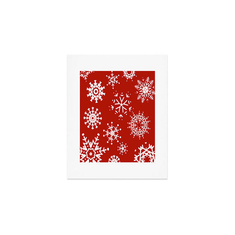 Sheila Wenzel-Ganny Big Snowflakes Art Print