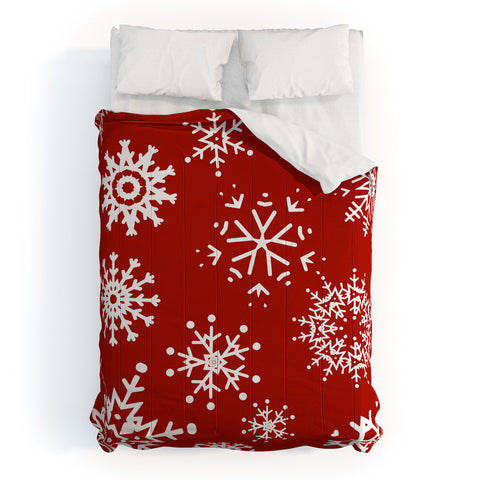 Sheila Wenzel-Ganny Big Snowflakes Comforter
