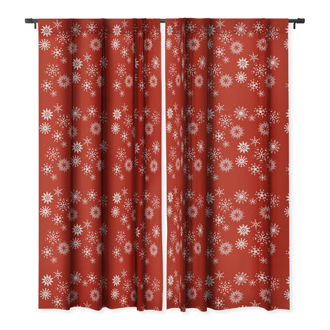 Sheila Wenzel-Ganny Big Snowflakes Blackout Window Curtain