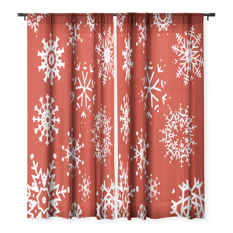 Sheila Wenzel-Ganny Big Snowflakes Sheer Non Repeat