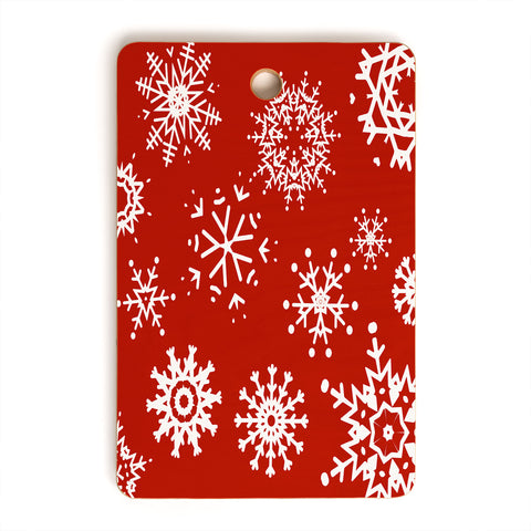 Sheila Wenzel-Ganny Big Snowflakes Cutting Board Rectangle