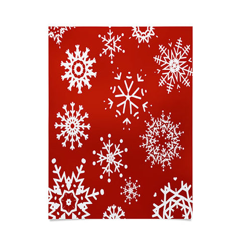 Sheila Wenzel-Ganny Big Snowflakes Poster