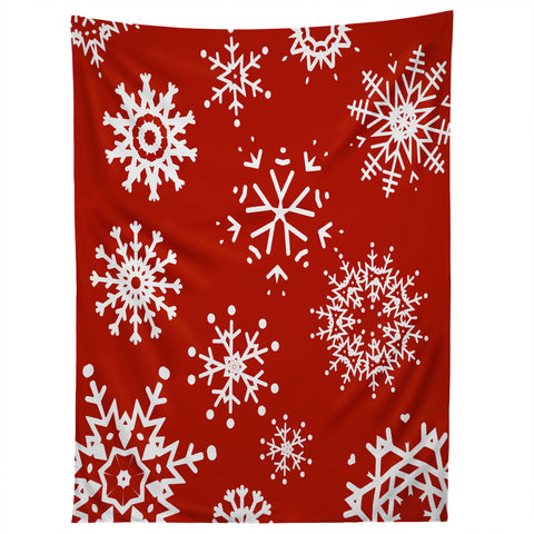 Sheila Wenzel-Ganny Big Snowflakes Tapestry