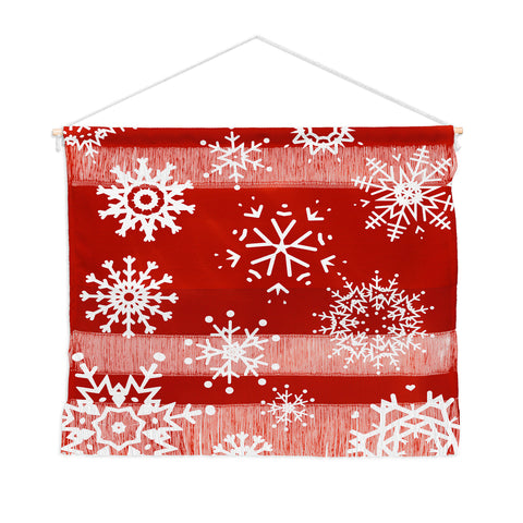 Sheila Wenzel-Ganny Big Snowflakes Wall Hanging Landscape