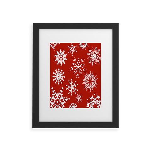 Sheila Wenzel-Ganny Big Snowflakes Framed Art Print
