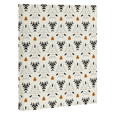 Sheila Wenzel-Ganny Black Ink Western Geo Art Canvas