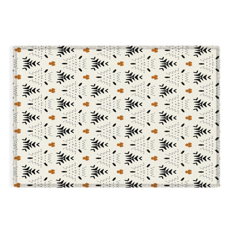 Sheila Wenzel-Ganny Black Ink Western Geo Outdoor Rug