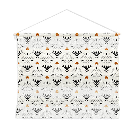 Sheila Wenzel-Ganny Black Ink Western Geo Wall Hanging Landscape