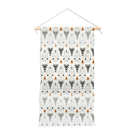 Sheila Wenzel-Ganny Black Ink Western Geo Wall Hanging Portrait