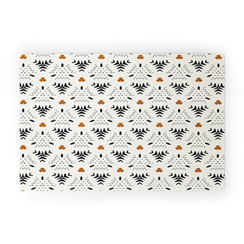 Sheila Wenzel-Ganny Black Ink Western Geo Welcome Mat
