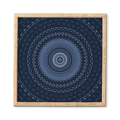 Sheila Wenzel-Ganny Blue Bohemian Mandala Framed Wall Art
