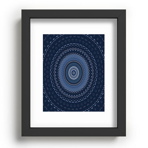 Sheila Wenzel-Ganny Blue Bohemian Mandala Recessed Framing Rectangle