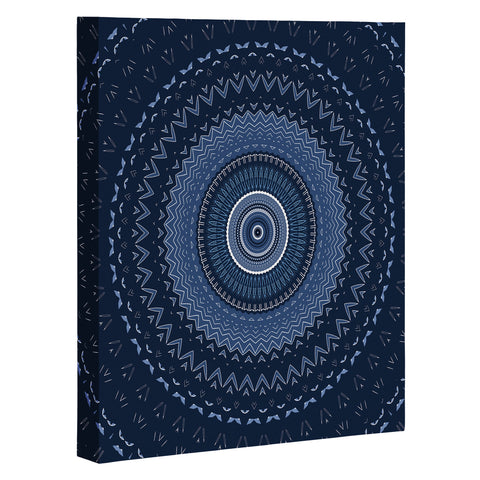 Sheila Wenzel-Ganny Blue Bohemian Mandala Art Canvas